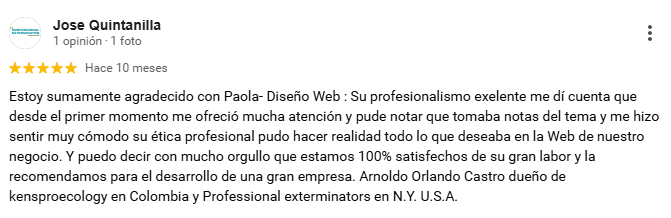 testimonios paula web diseño web para pymes y automatización con IA para tu negocio